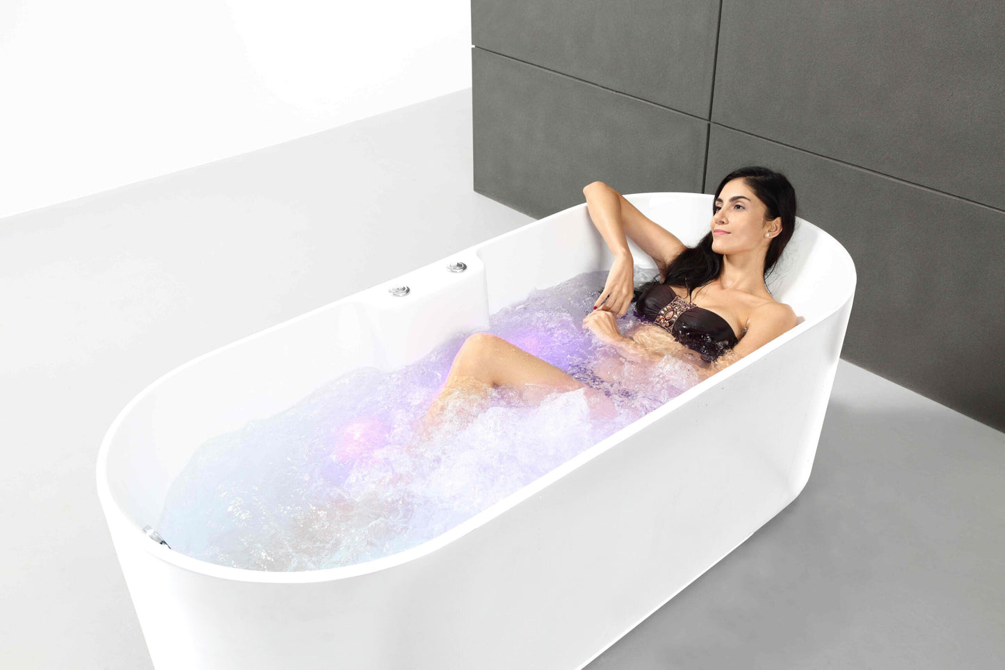 Baignoire Balnéo îlot UKIO white Bulle reconditionnée
