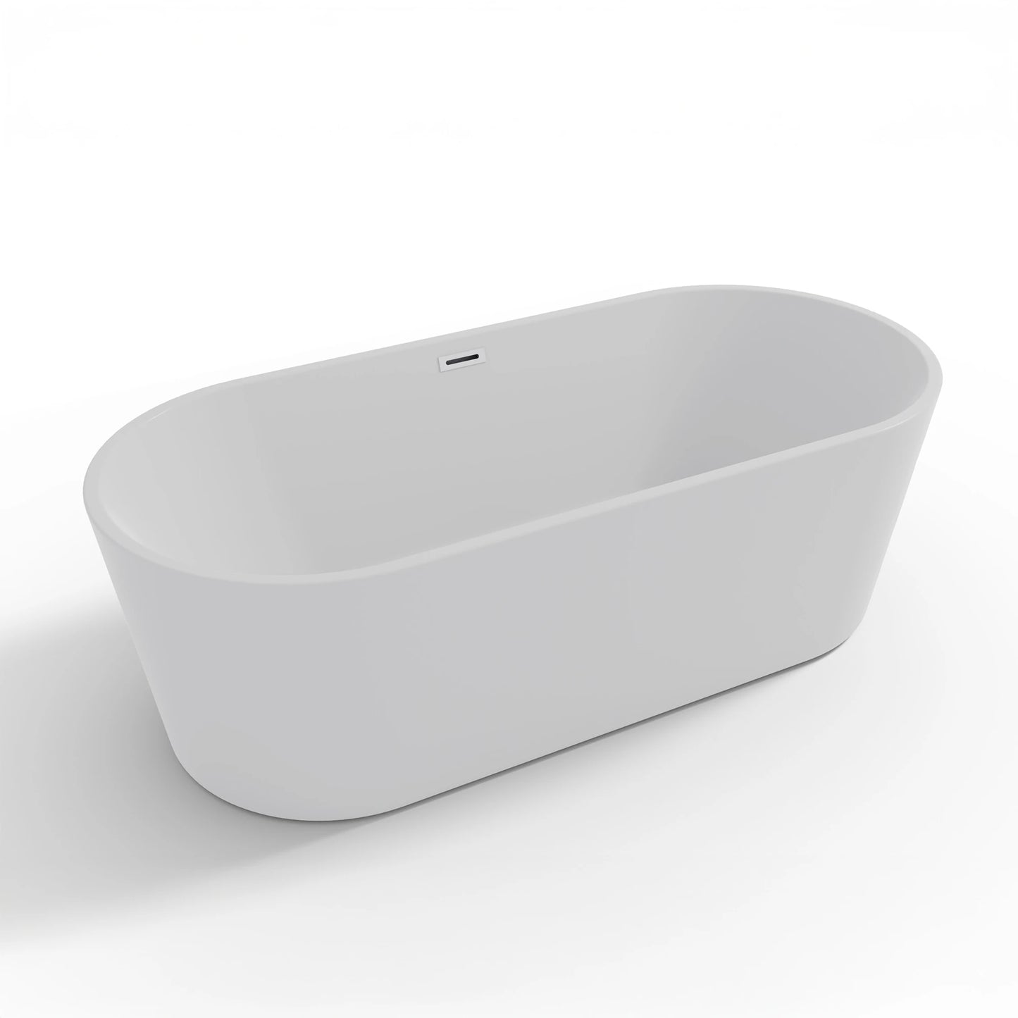 Baignoire îlot ovale Jade 170 cm blanche Spalina – vue produit