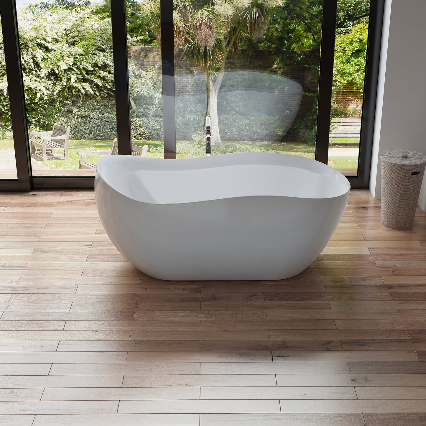 Baignoire îlot ovale blanche 172 cm Rivage / Oval freestanding white bathtub 172 cm Rivage / Bañera exenta oval blanca 172 cm Rivage / Vasca freestanding ovale bianca 172 cm Rivage / Ovale vrijstaand bad wit 172 cm Rivage