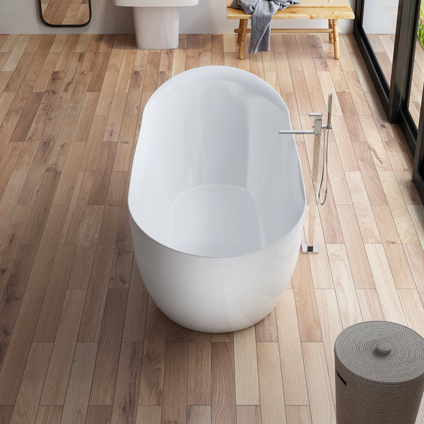 Baignoire îlot ovale blanche 172 cm Rivage / Oval freestanding white bathtub 172 cm Rivage / Bañera exenta oval blanca 172 cm Rivage / Vasca freestanding ovale bianca 172 cm Rivage / Ovale vrijstaand bad wit 172 cm Rivage