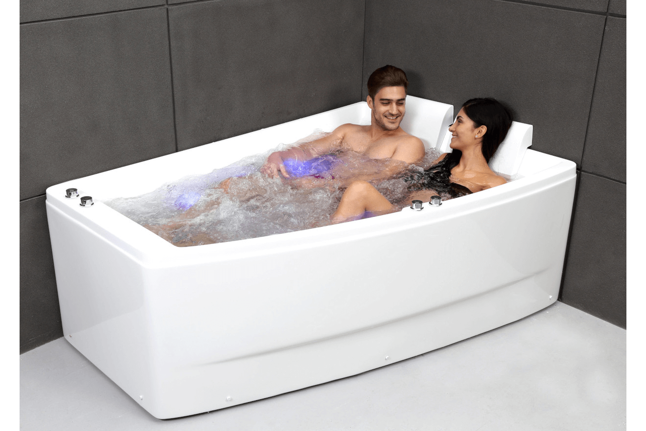 Baignoire Balnéo double SANGHA DUO Wave droite reconditionnée