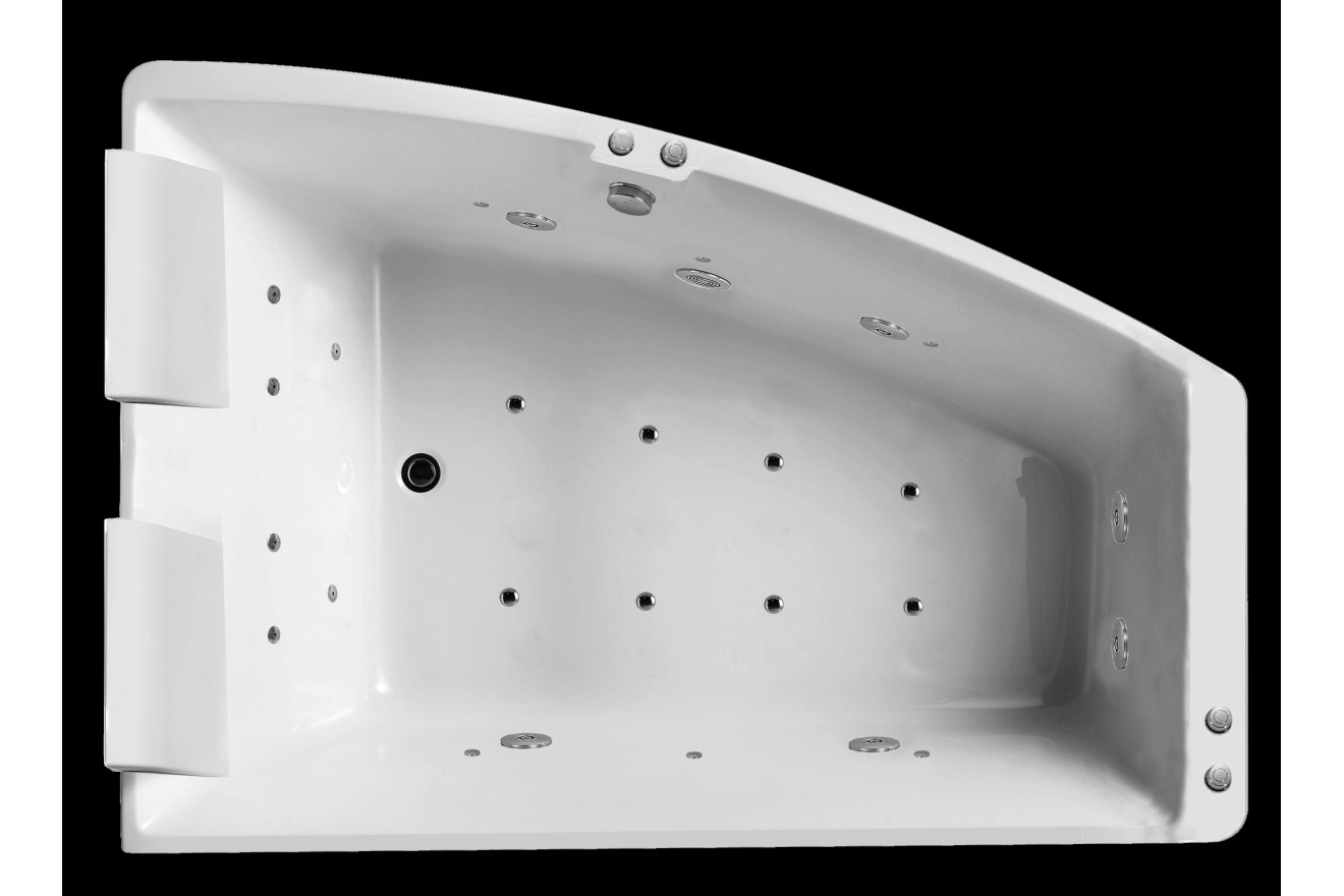 Baignoire Balnéo double SANGHA DUO Wave droite reconditionnée