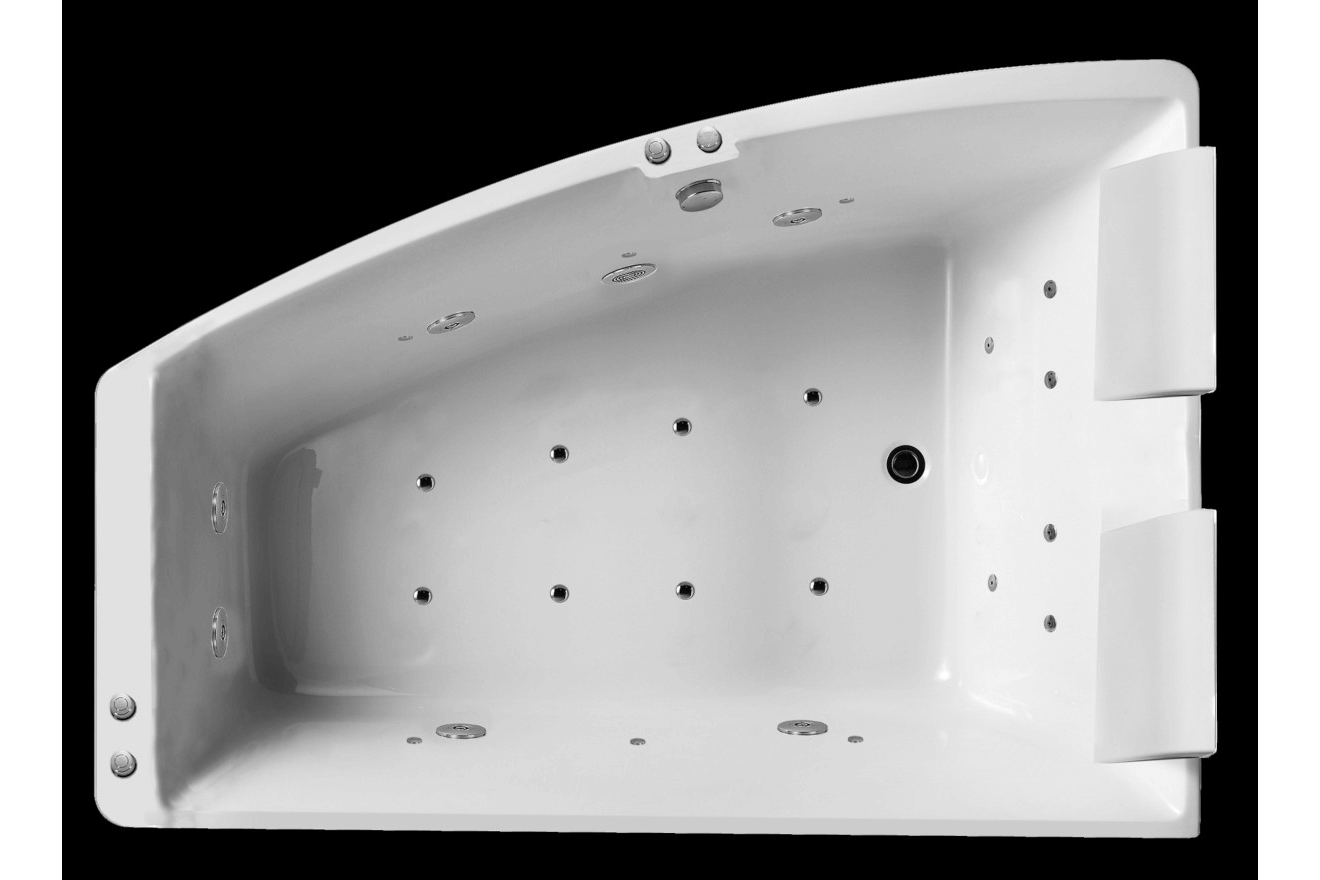 Baignoire Balnéo double SANGHA DUO Wave gauche reconditionnée