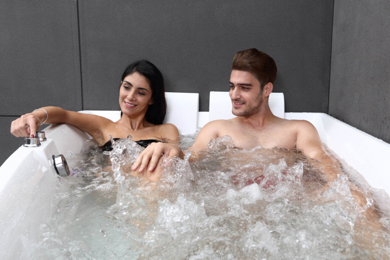 Baignoire Balnéo double SANGHA DUO Wave gauche reconditionnée