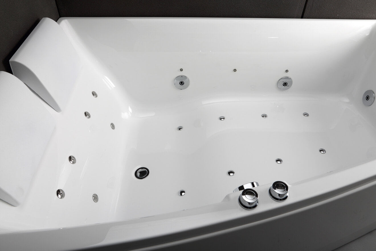 Baignoire Balnéo double SANGHA DUO Wave gauche reconditionnée