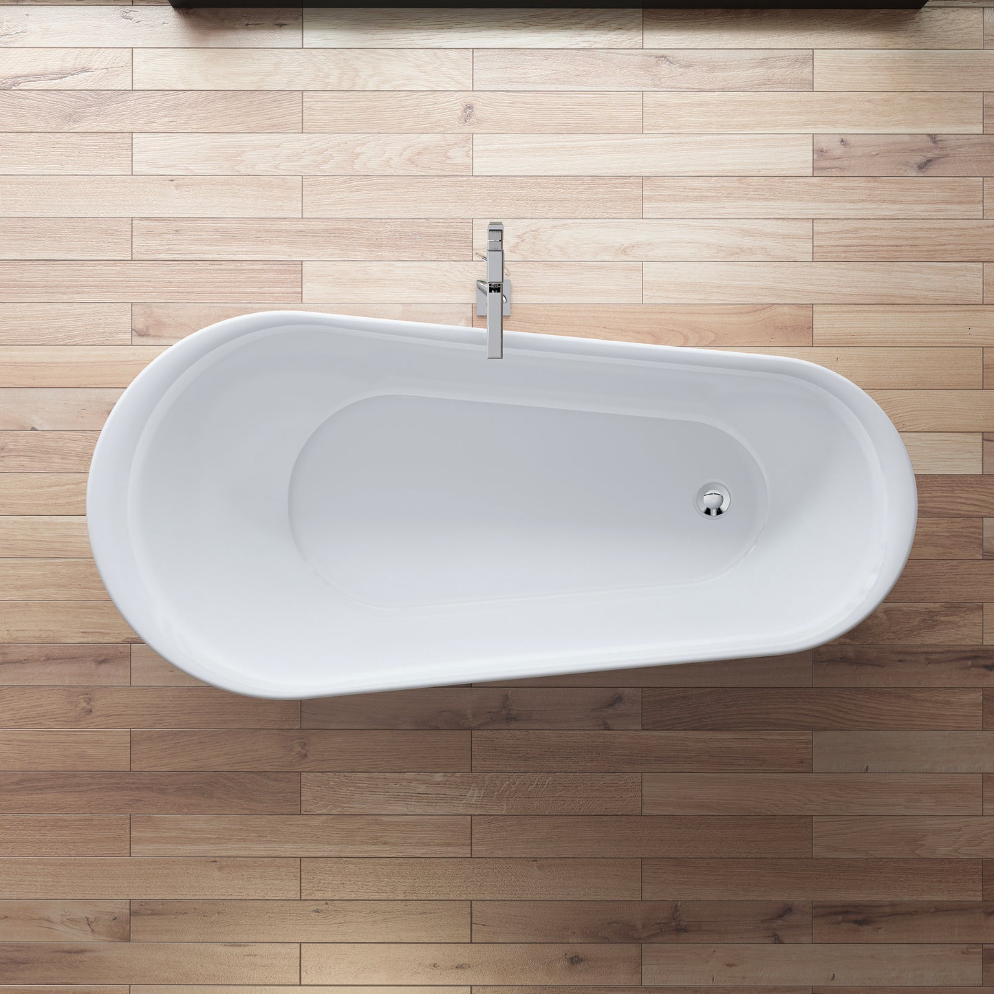 Baignoire îlot ovale blanche 180 cm Swanbay / Oval freestanding white bathtub 180 cm Swanbay / Bañera exenta oval blanca 180 cm Swanbay / Vasca freestanding ovale bianca 180 cm Swanbay / Ovale vrijstaand bad wit 180 cm Swanbay