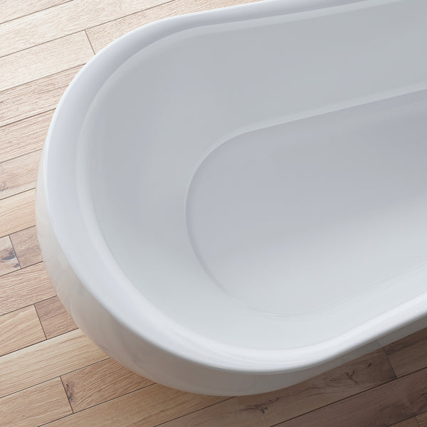 Baignoire îlot ovale blanche 180 cm Swanbay / Oval freestanding white bathtub 180 cm Swanbay / Bañera exenta oval blanca 180 cm Swanbay / Vasca freestanding ovale bianca 180 cm Swanbay / Ovale vrijstaand bad wit 180 cm Swanbay