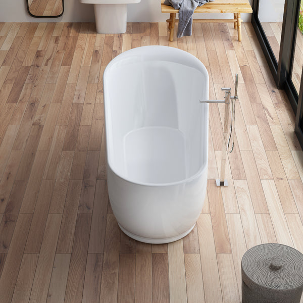Baignoire îlot ovale blanche 180 cm Swanbay / Oval freestanding white bathtub 180 cm Swanbay / Bañera exenta oval blanca 180 cm Swanbay / Vasca freestanding ovale bianca 180 cm Swanbay / Ovale vrijstaand bad wit 180 cm Swanbay