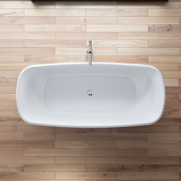 Baignoire îlot ovale blanche 170 cm Tialys / Oval freestanding white bathtub 170 cm Tialys / Bañera exenta oval blanca 170 cm Tialys / Vasca freestanding ovale bianca 170 cm Tialys / Ovale vrijstaand bad wit 170 cm Tialys