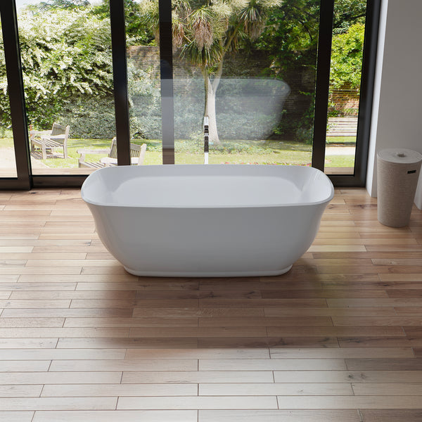 Baignoire îlot ovale blanche 170 cm Tialys / Oval freestanding white bathtub 170 cm Tialys / Bañera exenta oval blanca 170 cm Tialys / Vasca freestanding ovale bianca 170 cm Tialys / Ovale vrijstaand bad wit 170 cm Tialys