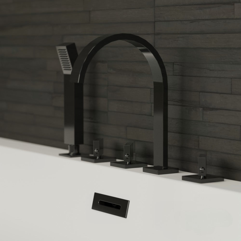 Robinetterie de baignoire Infinite noire mate