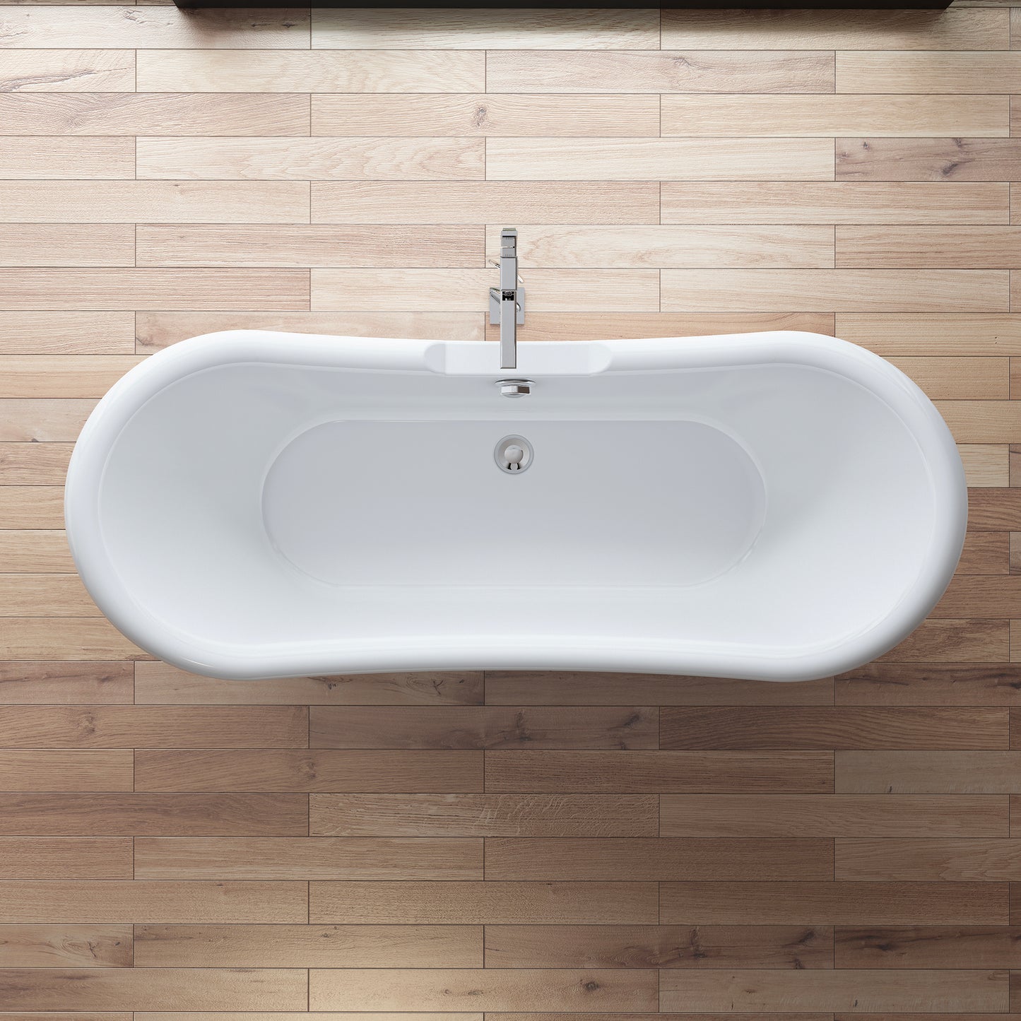 Baignoire îlot ovale blanche 176 cm Victoria / Oval freestanding white bathtub 176 cm Victoria / Bañera exenta oval blanca 176 cm Victoria / Vasca freestanding ovale bianca 176 cm Victoria / Ovale vrijstaand bad wit 176 cm Victoria