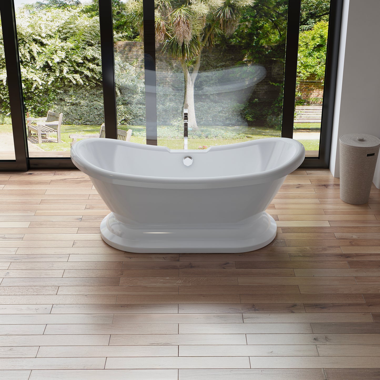 Baignoire îlot ovale blanche 176 cm Victoria / Oval freestanding white bathtub 176 cm Victoria / Bañera exenta oval blanca 176 cm Victoria / Vasca freestanding ovale bianca 176 cm Victoria / Ovale vrijstaand bad wit 176 cm Victoria