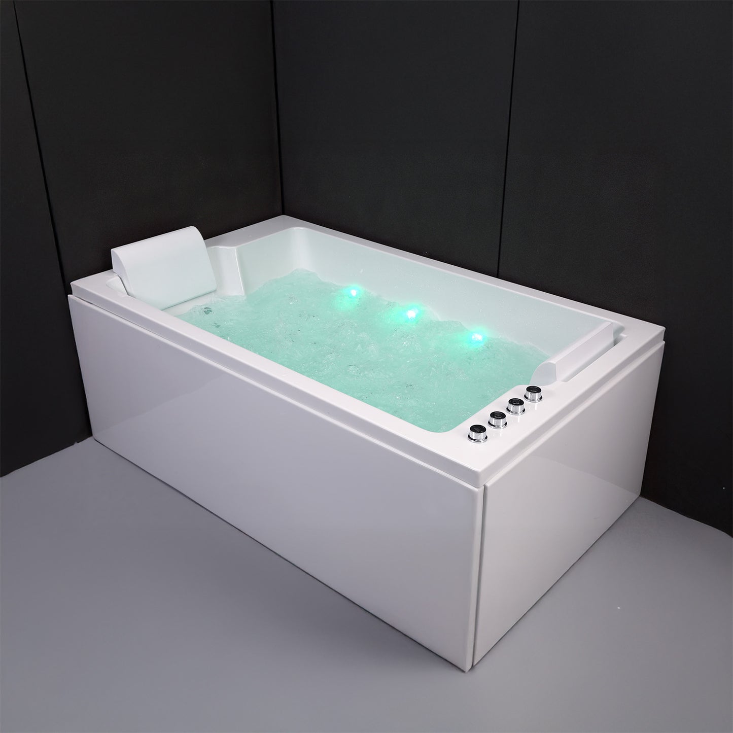 Baignoire balnéo deux personnes blanche 170 cm Cetana duo Wave / Rectangular 2-person whirlpool bathtub white 170 cm Cetana duo Wave / Bañera de hidromasaje doble blanco 170 cm Cetana duo Wave / Vasca idromassaggio 2 posti rettangolare bianco 170 cm Cetana duo Wave / Rechthoekig 2-persoons bubbelbad wit 170 cm Cetana duo Wave