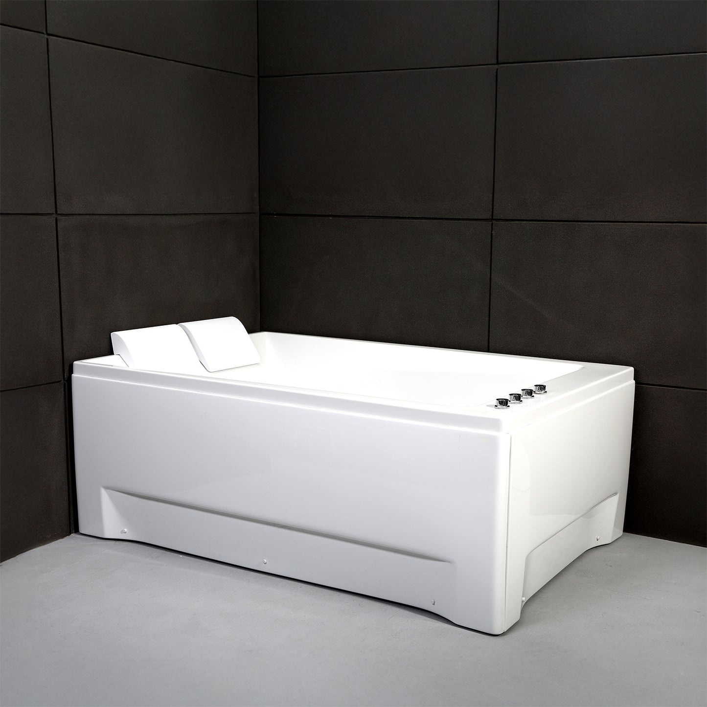 Baignoire balnéo deux personnes blanche 180 cm Kensho duo Wave / Rectangular 2-person whirlpool bathtub white 180 cm Kensho duo Wave / Bañera de hidromasaje doble blanco 180 cm Kensho duo Wave / Vasca idromassaggio 2 posti rettangolare bianco 180 cm Kensho duo Wave / Rechthoekig 2-persoons bubbelbad wit 180 cm Kensho duo Wave