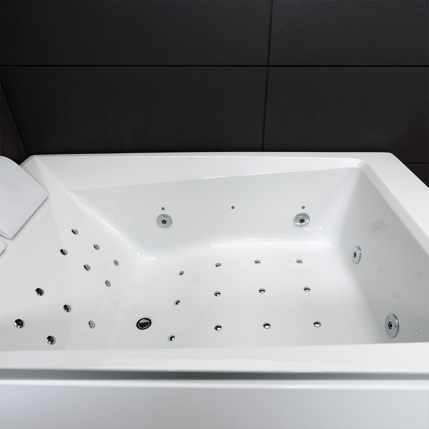 Baignoire balnéo deux personnes blanche 180 cm Kensho duo Wave / Rectangular 2-person whirlpool bathtub white 180 cm Kensho duo Wave / Bañera de hidromasaje doble blanco 180 cm Kensho duo Wave / Vasca idromassaggio 2 posti rettangolare bianco 180 cm Kensho duo Wave / Rechthoekig 2-persoons bubbelbad wit 180 cm Kensho duo Wave