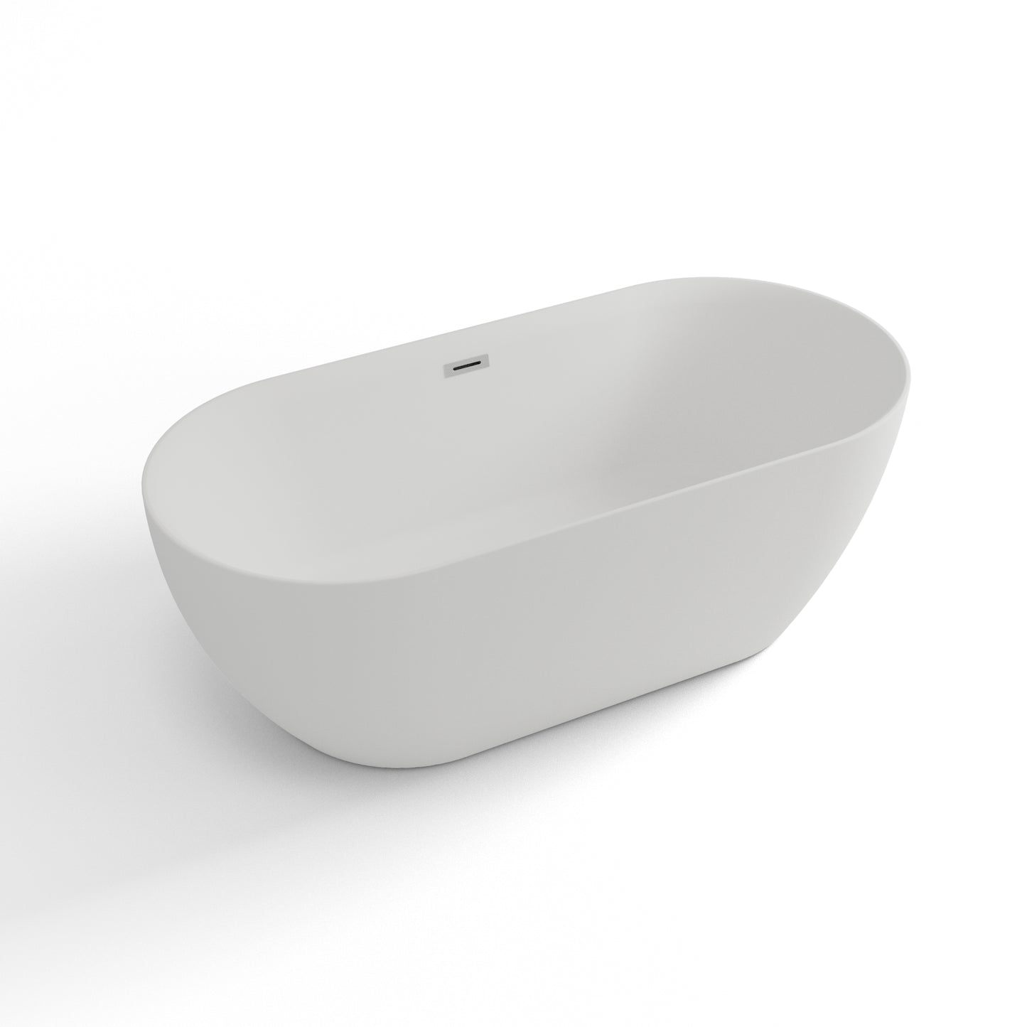 Baignoire îlot ovale Komodo blanche Spalina – vue produit