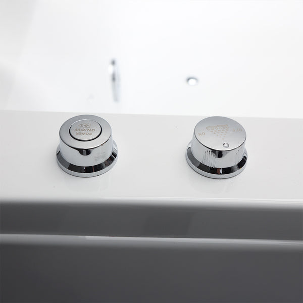 Baignoire balnéo blanche deux personnes avec hublot 150 cm Lumina duo Wave / Lumina duo Wave white two-person whirlpool bath with porthole 150 cm / Lumina duo Wave blanco bañera de hidromasaje para dos personas con ojo de buey 150 cm / Lumina duo Wave bianco vasca idromassaggio per due persone con oblò 150 cm / Lumina duo Wave wit tweepersoons bubbelbad met patrijspoort 150 cm