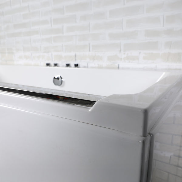 Baignoire balnéo rectangulaire blanche 170 cm Maya Wave / Rectangular whirlpool bathtub white 170 cm Maya Wave / Bañera de hidromasaje rectangular blanca 170 cm Maya Wave / Vasca idromassaggio rettangolare blanco 170 cm Maya Wave / Rechthoekig bubbelbad wit 170 cm Maya Wave