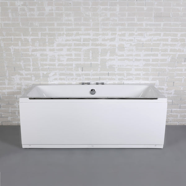 Baignoire balnéo rectangulaire blanche 170 cm Maya Wave / Rectangular whirlpool bathtub white 170 cm Maya Wave / Bañera de hidromasaje rectangular blanca 170 cm Maya Wave / Vasca idromassaggio rettangolare blanco 170 cm Maya Wave / Rechthoekig bubbelbad wit 170 cm Maya Wave