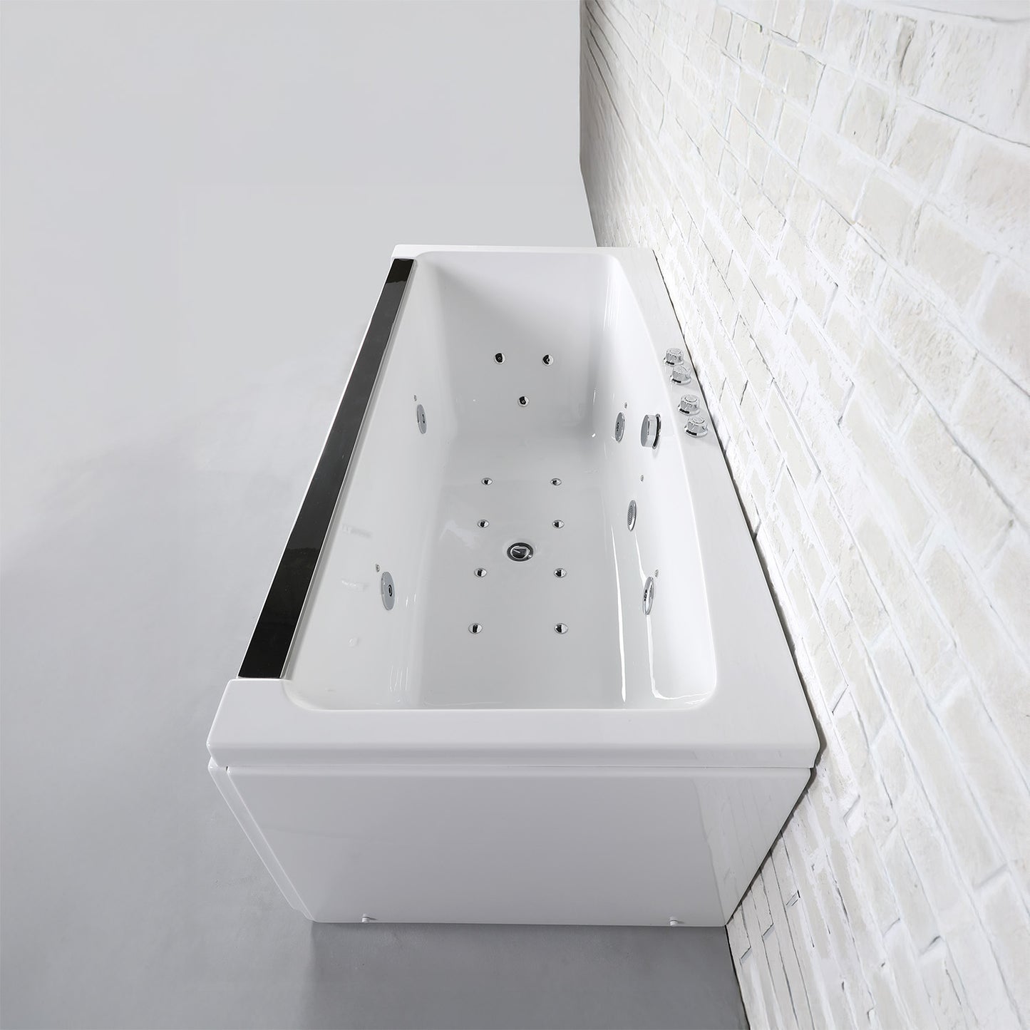 Baignoire balnéo semi-îlot rectangulaire Maya Spalina – vue produit