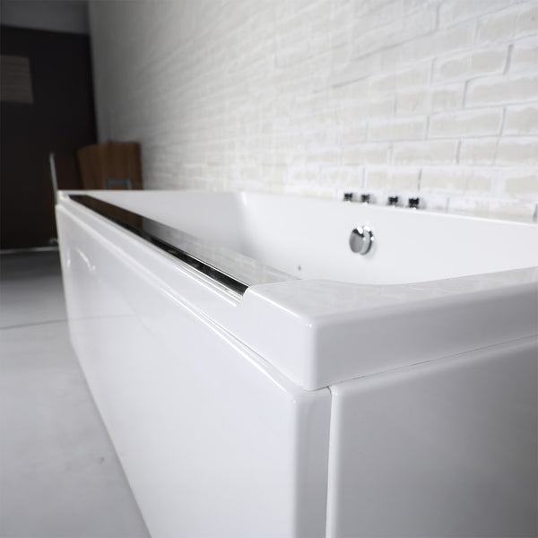 Baignoire balnéo rectangulaire blanche 170 cm Maya Wave / Rectangular whirlpool bathtub white 170 cm Maya Wave / Bañera de hidromasaje rectangular blanca 170 cm Maya Wave / Vasca idromassaggio rettangolare blanco 170 cm Maya Wave / Rechthoekig bubbelbad wit 170 cm Maya Wave