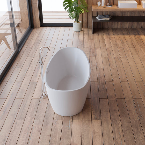 Baignoire îlot ovale blanche 170 cm Neroon 2.0 / Oval freestanding white bathtub 170 cm Neroon 2.0 / Bañera exenta oval blanca 170 cm Neroon 2.0 / Vasca freestanding ovale bianca 170 cm Neroon 2.0 / Ovale vrijstaand bad wit 170 cm Neroon 2.0