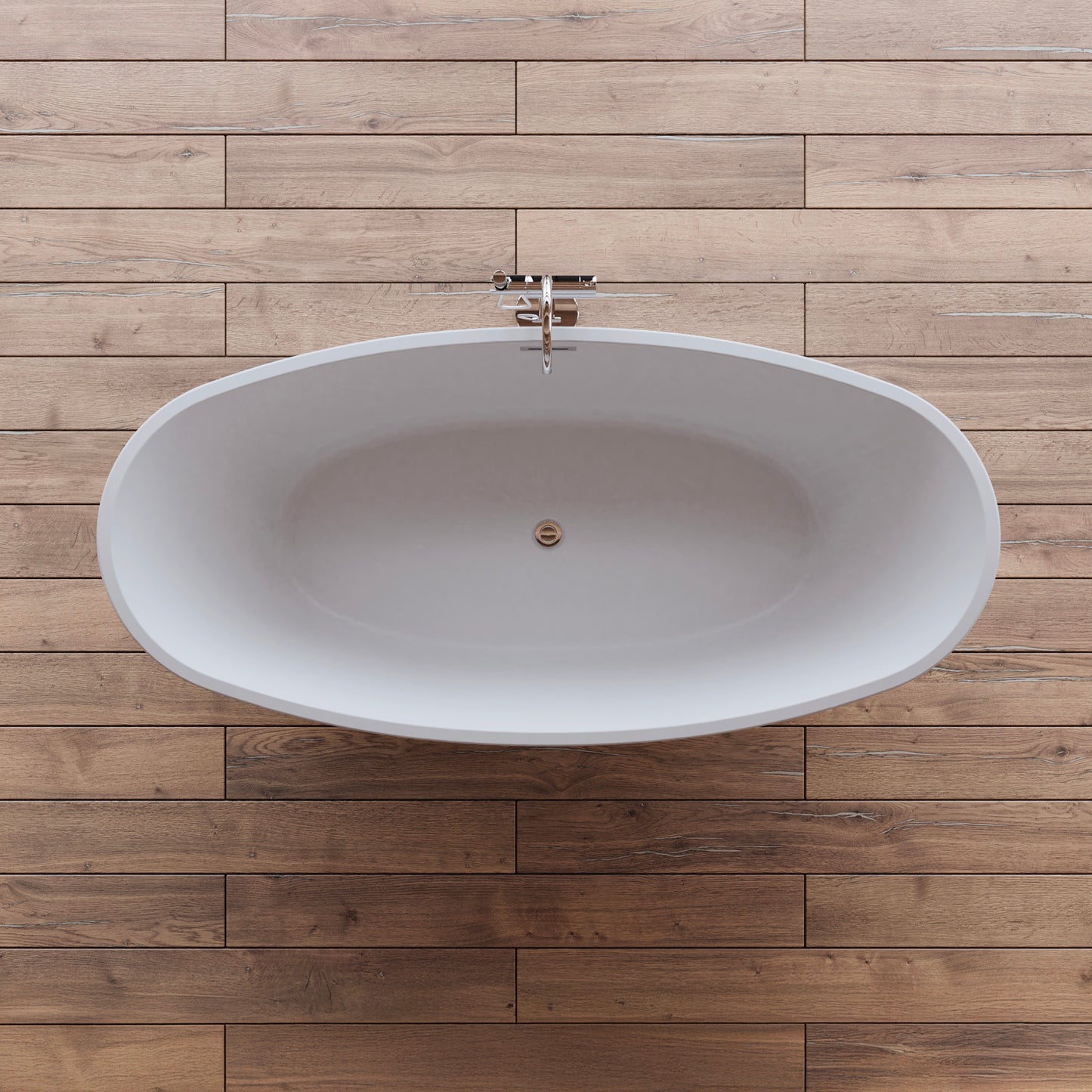Baignoire îlot ovale blanche 170 cm Neroon 2.0 / Oval freestanding white bathtub 170 cm Neroon 2.0 / Bañera exenta oval blanca 170 cm Neroon 2.0 / Vasca freestanding ovale bianca 170 cm Neroon 2.0 / Ovale vrijstaand bad wit 170 cm Neroon 2.0