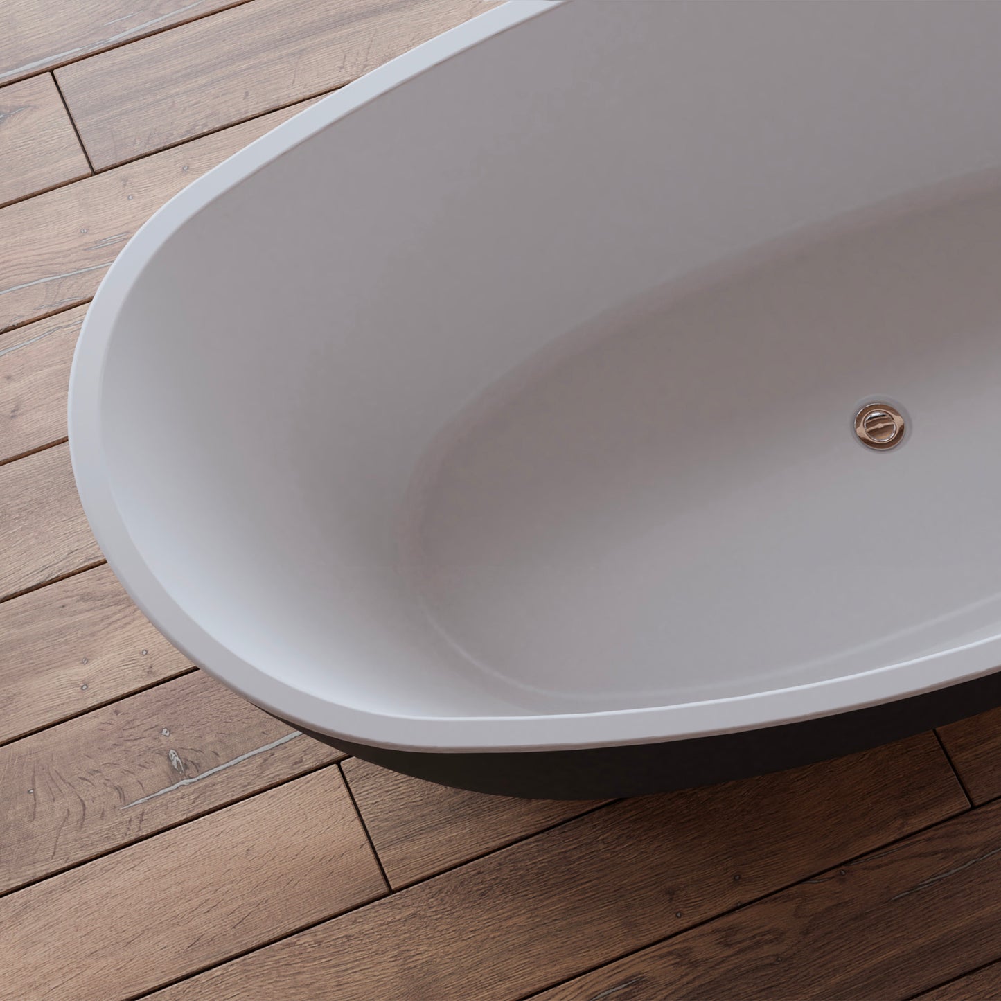 Baignoire îlot ovale noire 170 cm Neroon 2.0 / Oval freestanding bathtub matt black 170 cm Neroon 2.0 / Bañera exenta oval negro mate 170 cm Neroon 2.0 / Vasca freestanding ovale nera opaca 170 cm Neroon 2.0 / Vrijstaand ovaal bad matzwart 170 cm Neroon 2.0