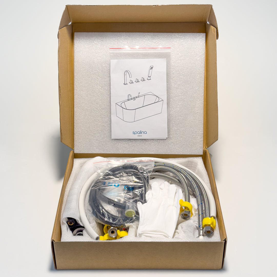 Robinetterie de baignoire Infinite noire mate