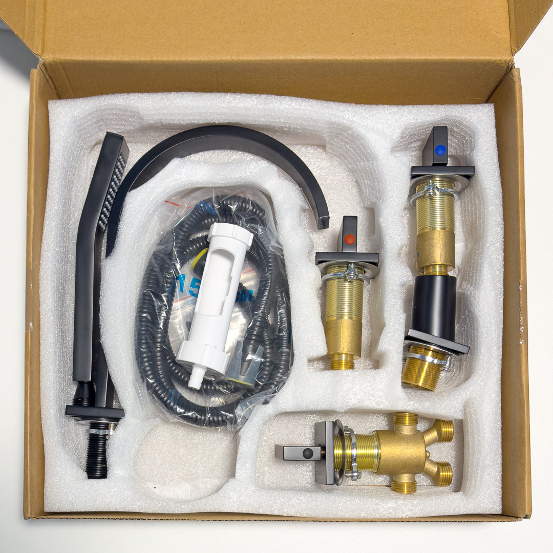 Robinetterie de baignoire Infinite noire mate