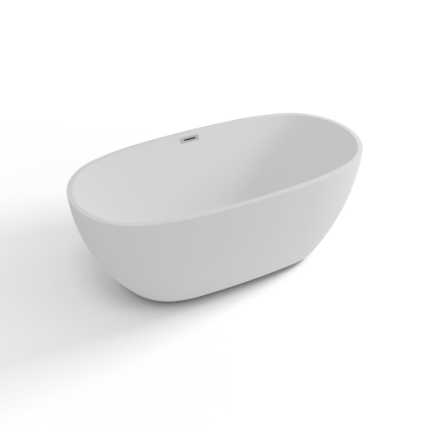 Baignoire îlot ovale Samba 160 cm blanche Spalina – vue produit