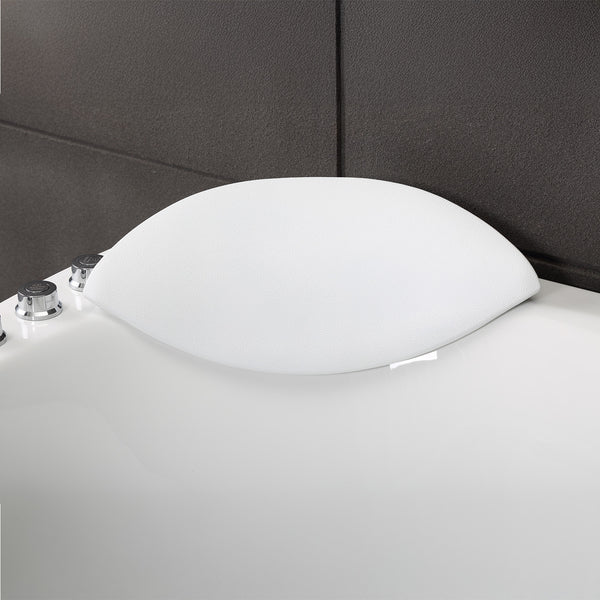 Baignoire balnéo d’angle avec hublot blanche 135 cm Samsara Wave / Corner whirlpool bath with porthole white 135 cm Samsara Wave / Bañera de hidromasaje esquinera con ojo de buey blanco 135 cm Samsara Wave / Vasca idromassaggio angolare con oblò bianco 135 cm Samsara Wave / Hoekwhirlpool met witte patrijspoort 135 cm Samsara Wave