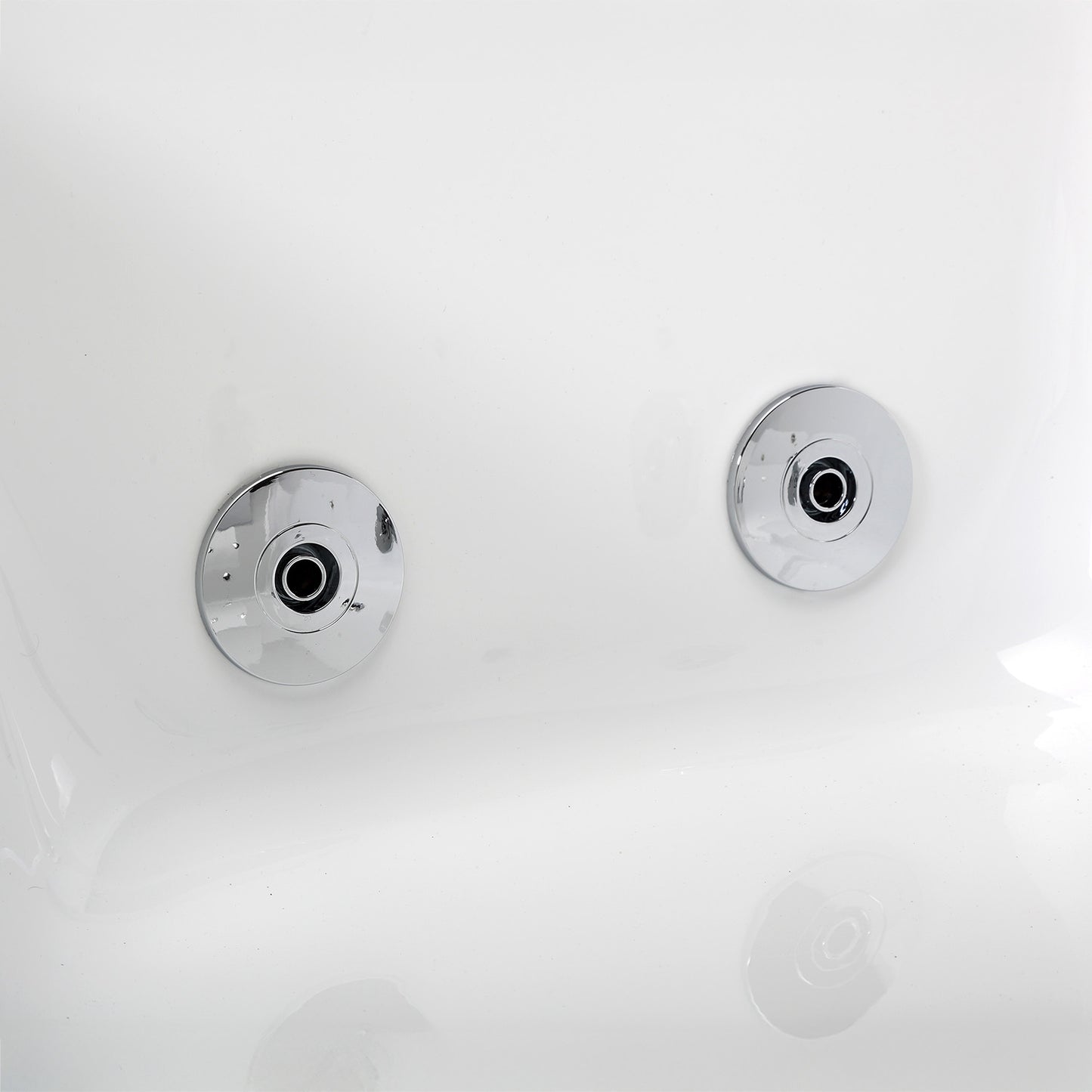 Baignoire balnéo semi-îlot murale d’angle asymétrique Sangha Spalina version droite – vue produit