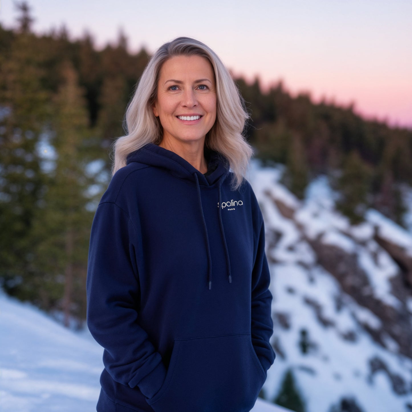 Pull à capuche - Navy