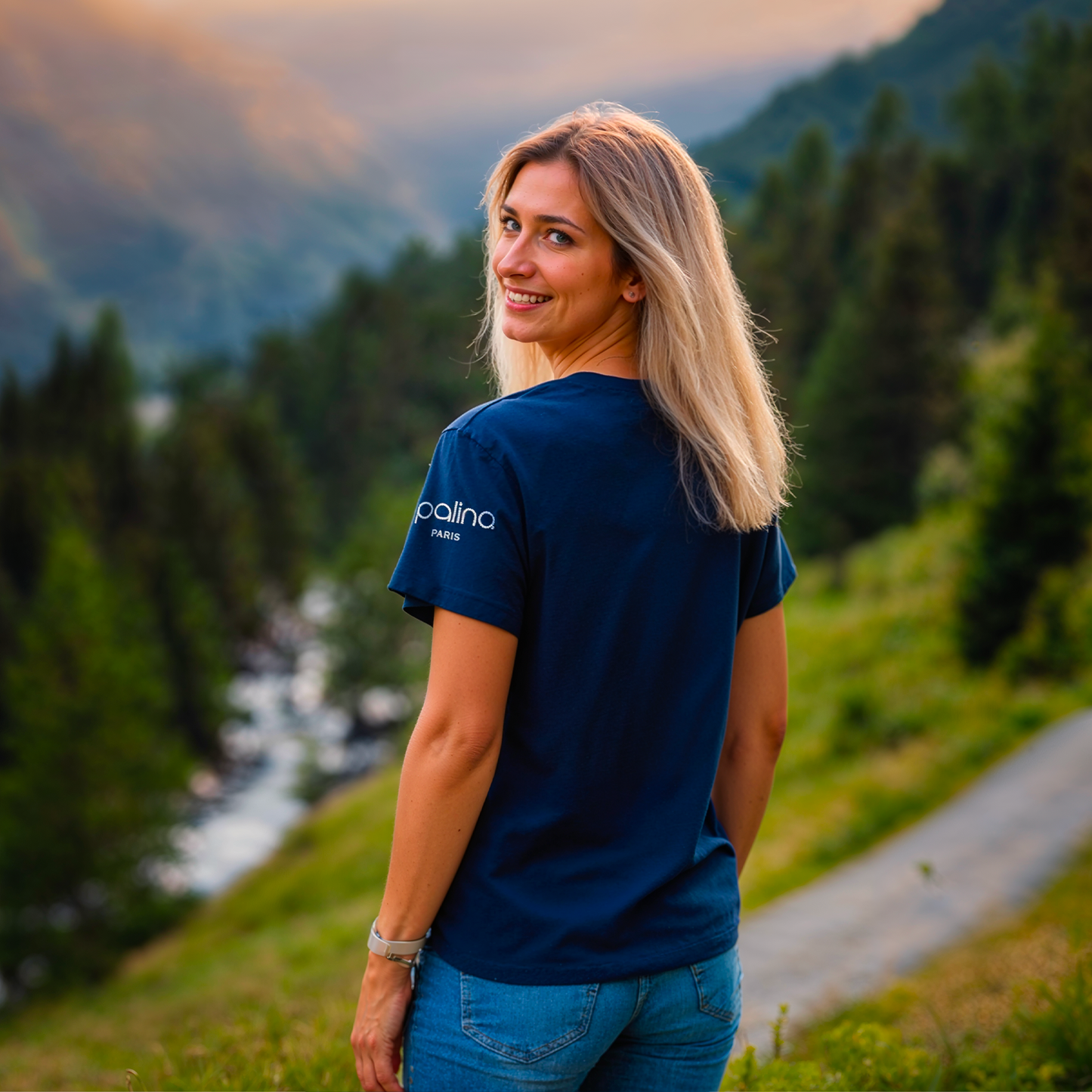 T-shirt à manche courte mixte - Navy