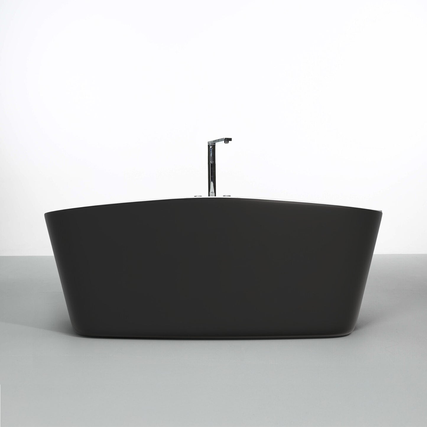 Baignoire balnéo îlot noire 170 cm Tao black Bulle / Freestanding whirlpool bathub black 170 cm Tao black Bulle / Bañera de hidromasaje exenta negro 170 cm Tao black Bulle / Vasca freestanding idromassaggio nera 170 cm Tao black Bulle / Vrijstaand bubbelbad zwart 170 cm Tao black Bulle