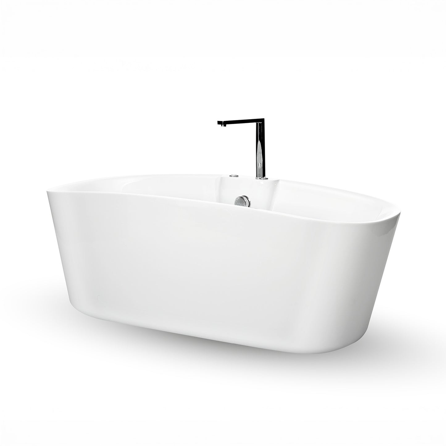 Baignoire balnéo îlot blanche 170 cm Tao Bulle / Freestanding whirlpool bathub white 170 cm Tao Bulle / Bañera de hidromasaje exenta blanco 170 cm Tao Bulle / Vasca freestanding idromassaggio bianco 170 cm Tao Bulle / Vrijstaand bubbelbad wit 170 cm Tao Bulle