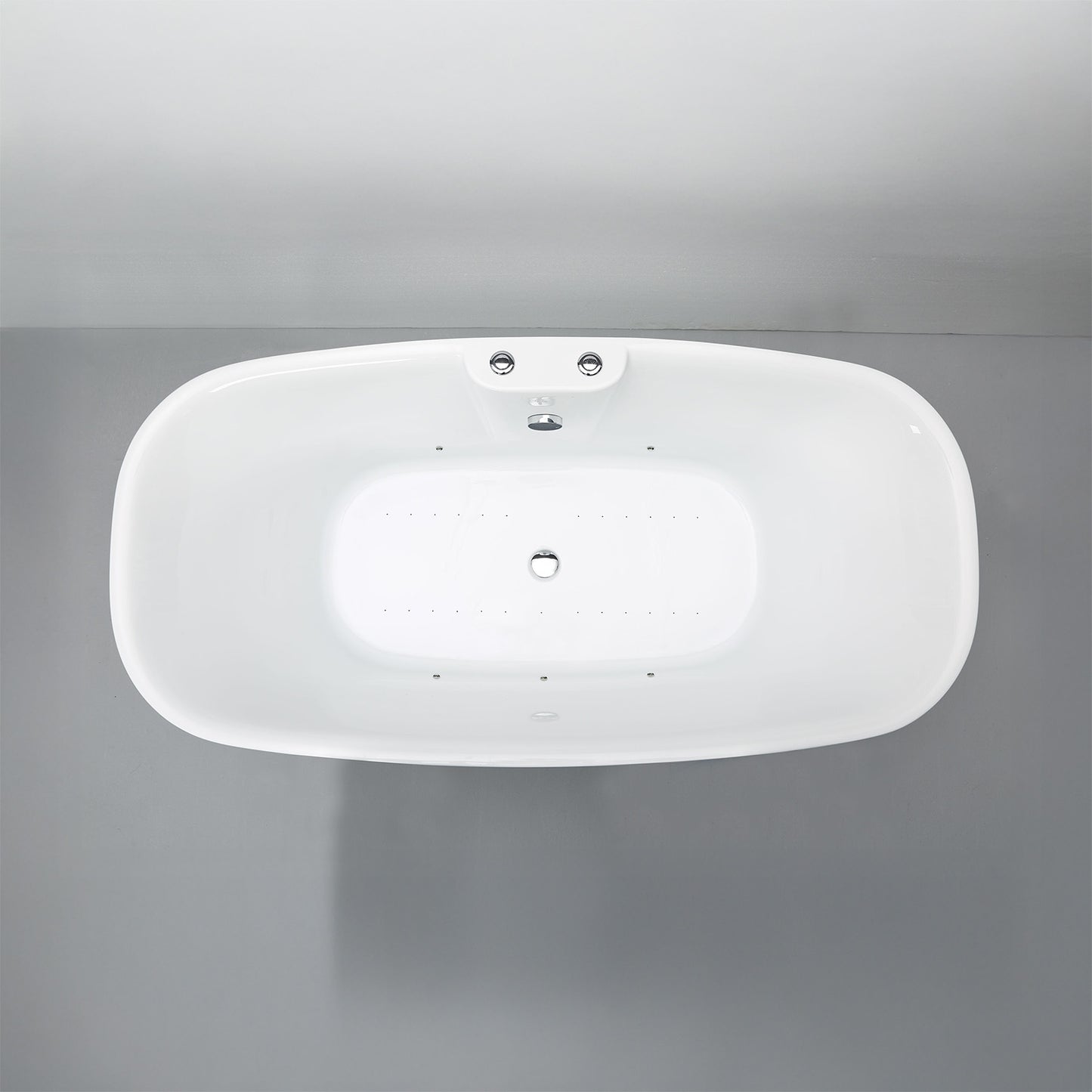 Baignoire balnéo îlot blanche 170 cm Tao Bulle / Freestanding whirlpool bathub white 170 cm Tao Bulle / Bañera de hidromasaje exenta blanco 170 cm Tao Bulle / Vasca freestanding idromassaggio bianco 170 cm Tao Bulle / Vrijstaand bubbelbad wit 170 cm Tao Bulle