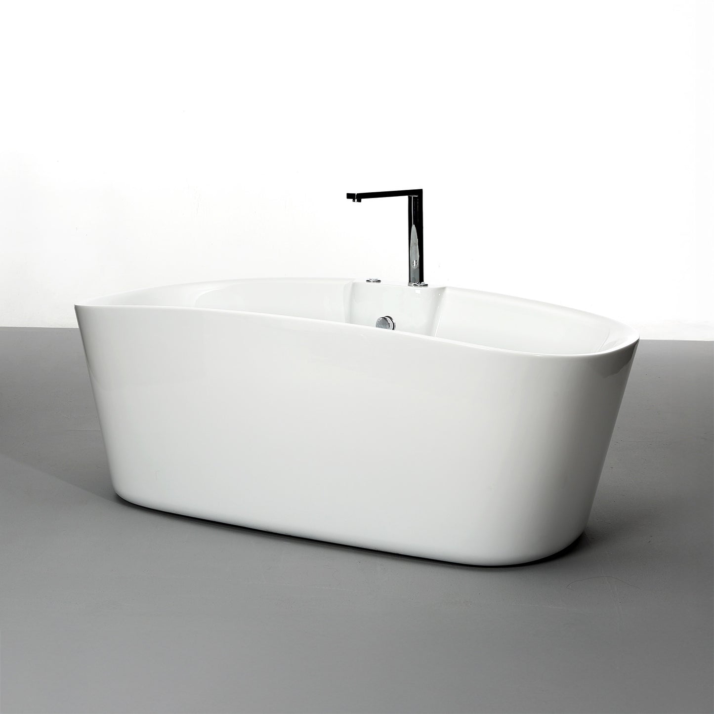 Baignoire balnéo îlot blanche 170 cm Tao Bulle / Freestanding whirlpool bathub white 170 cm Tao Bulle / Bañera de hidromasaje exenta blanco 170 cm Tao Bulle / Vasca freestanding idromassaggio bianco 170 cm Tao Bulle / Vrijstaand bubbelbad wit 170 cm Tao Bulle