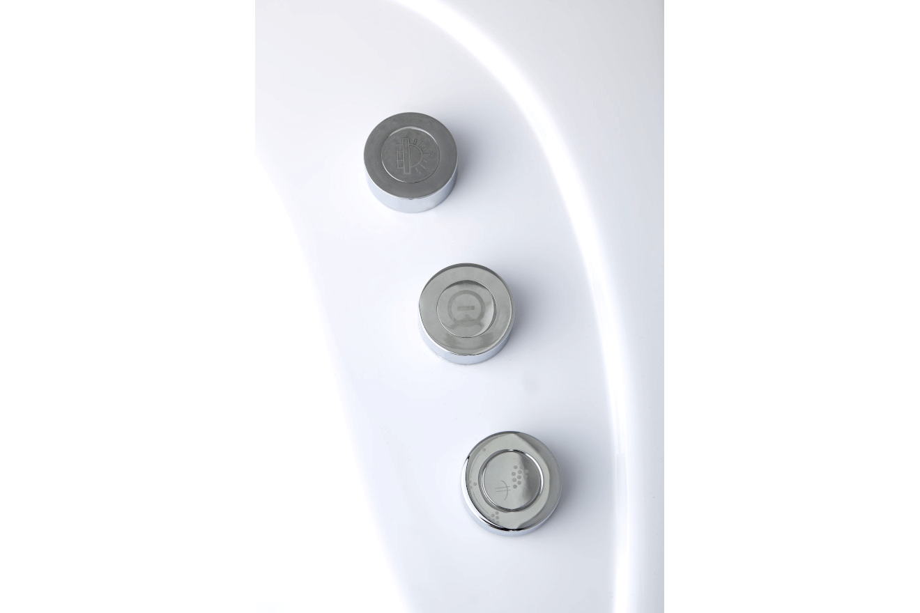 Baignoire Balnéo hublot TASMANIE WHITE Jets reconditionnée