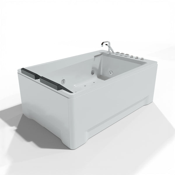 Baignoire balnéo d’angle deux personnes blanche et noire 180 cm Tonsay duo Jets / Two-person corner whirlpool bathtub white and black 180 cm Tonsay duo Jets / Bañera de hidromasaje de esquina para dos personas blanco y negro 180 cm Tonsay duo Jets / Vasca idromassaggio angolare per due persone bianca e nera 180 cm Tonsay duo Jets / Tweepersoons hoekwhirlpool wit en zwart 180 cm Tonsay duo Jets