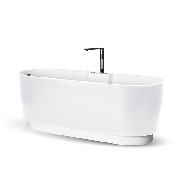 Baignoire à bulles îlot blanche 175 cm Ukio white Bulle / Freestanding whirlpool bathtub white 175 cm Ukio white Bulle / Bañera hidromasaje en isla blanco 175 cm Ukio white Bulle / Vasca idromassaggio bianco 175 cm Ukio white Bulle / Vrijstaand bubbelbad wit 175 cm Ukio white Bulle