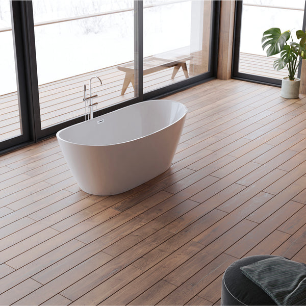 Baignoire îlot ovale blanche 170 cm Venecia / Oval freestanding white bathtub 170 cm Venecia / Bañera exenta oval blanca 170 cm Venecia / Vasca freestanding ovale bianca 170 cm Venecia / Ovale vrijstaand bad wit 170 cm Venecia