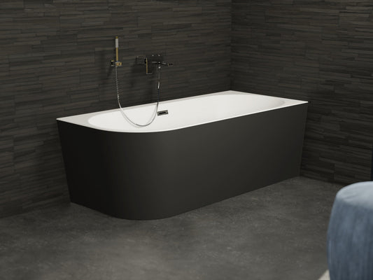 La baignoire semi-îlot : alliez design et gain de place pour votre salle de bain