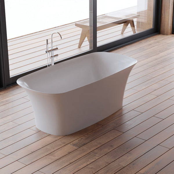 Baignoire îlot rectangulaire blanche 170 cm Bliss / Freestanding rectangular white bathtub 170 cm Bliss / Bañera exenta rectangular blanca 170 cm Bliss / Vasca freestanding rettangolare bianca 170 cm Bliss / Vrijstaand bad rechthoekig wit 170 cm Bliss