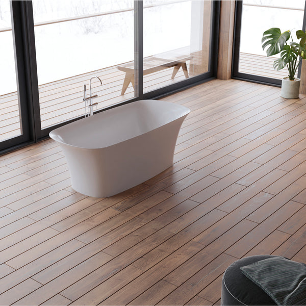 Baignoire îlot rectangulaire blanche 170 cm Bliss / Freestanding rectangular white bathtub 170 cm Bliss / Bañera exenta rectangular blanca 170 cm Bliss / Vasca freestanding rettangolare bianca 170 cm Bliss / Vrijstaand bad rechthoekig wit 170 cm Bliss