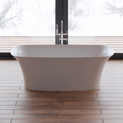 Baignoire îlot rectangulaire blanche 170 cm Bliss / Freestanding rectangular white bathtub 170 cm Bliss / Bañera exenta rectangular blanca 170 cm Bliss / Vasca freestanding rettangolare bianca 170 cm Bliss / Vrijstaand bad rechthoekig wit 170 cm Bliss