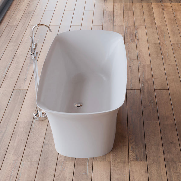 Baignoire îlot rectangulaire blanche 170 cm Bliss / Freestanding rectangular white bathtub 170 cm Bliss / Bañera exenta rectangular blanca 170 cm Bliss / Vasca freestanding rettangolare bianca 170 cm Bliss / Vrijstaand bad rechthoekig wit 170 cm Bliss