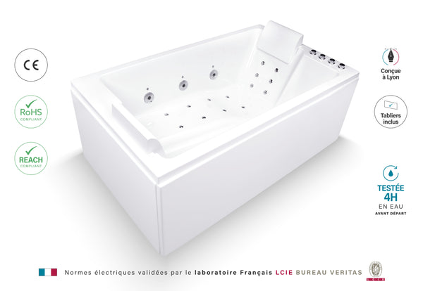 Baignoire Balnéo double CETANA DUO Wave reconditionnée